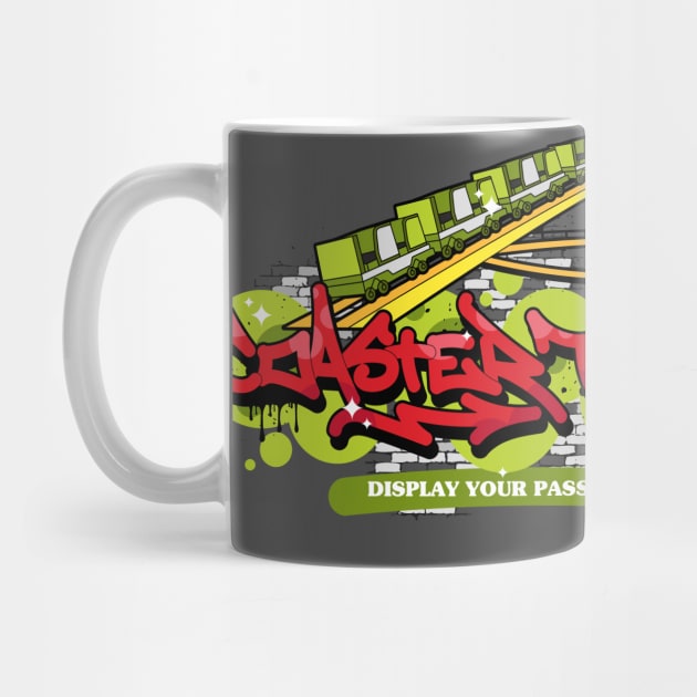 Graffiti style coaster by COASTER TRAXX MERCH